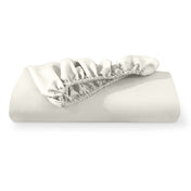 Microfiber fitted sheet folded
