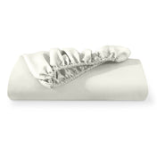Microfiber fitted sheet folded