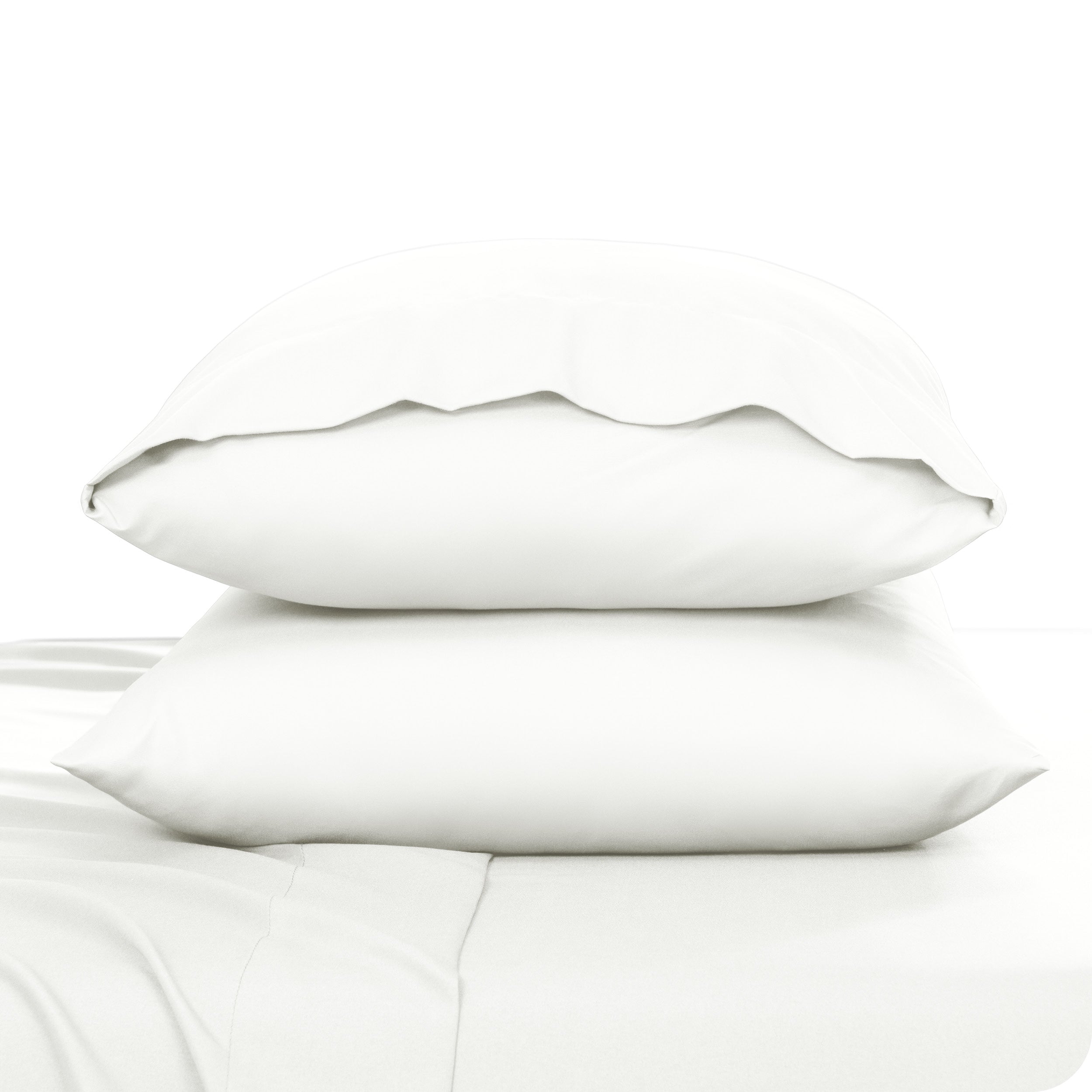 2 pillowcases on pillows
