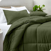 Down Alternative Box Stitch Comforter Set