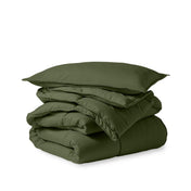 Comforter set folded and stacked