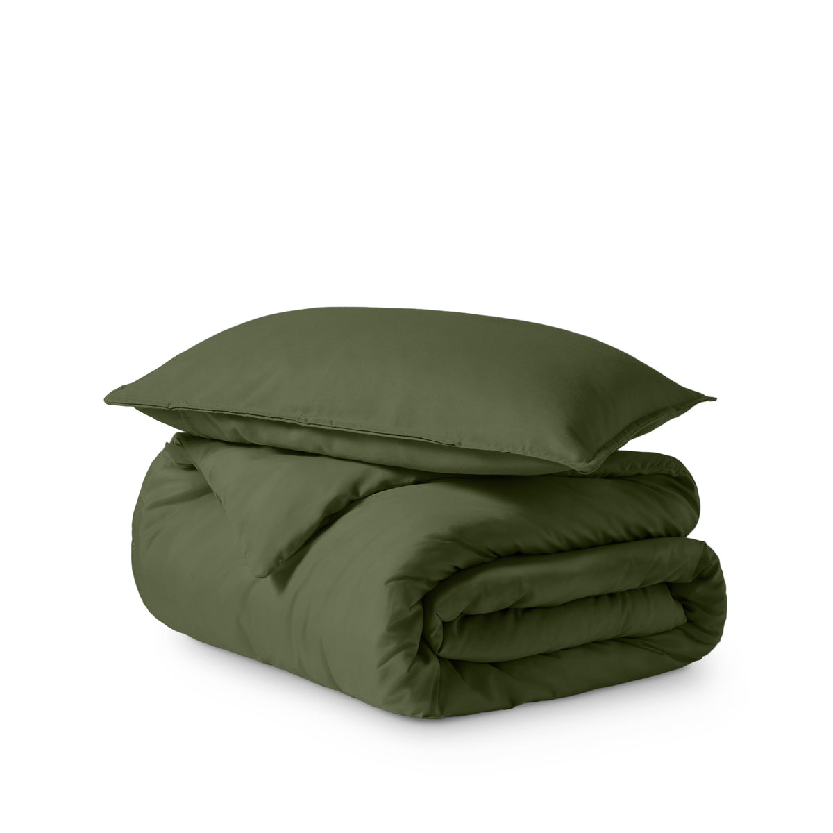 Ultra soft duvet cover folded and stacked