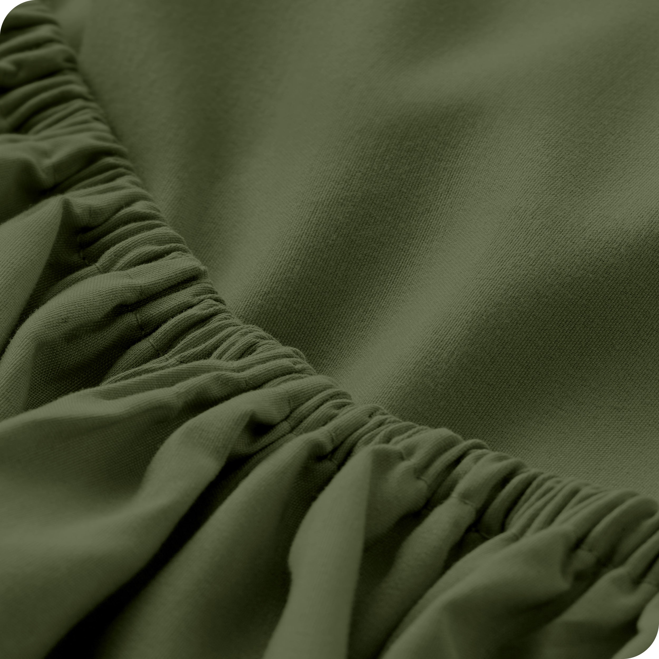 Close-up of a fitted sheet