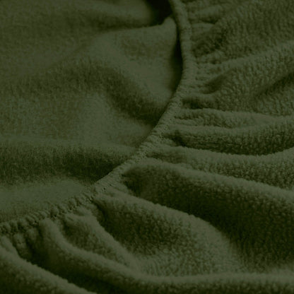 Close-up of a fitted sheet with all around elastic