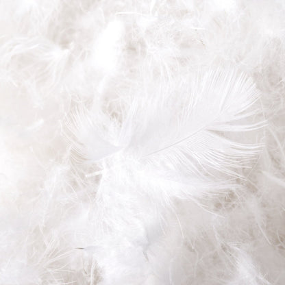 Feather fill from a down comforter
