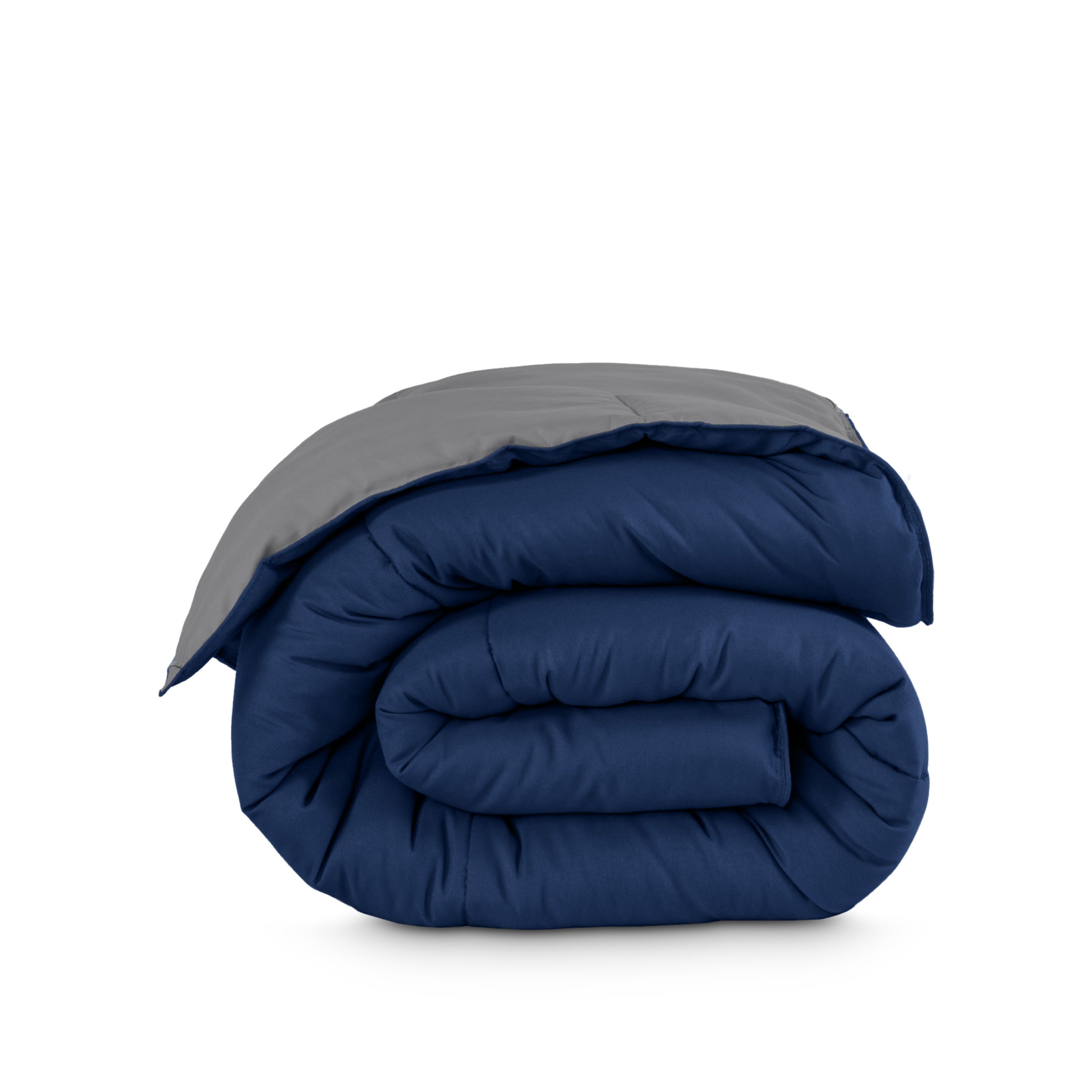 Reversible comforter folded