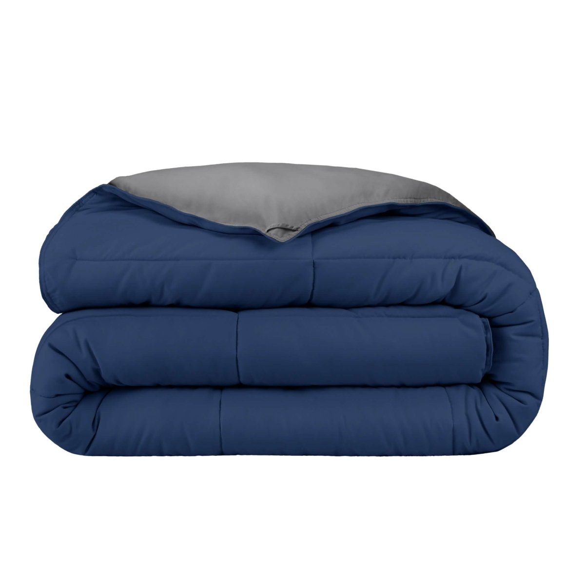 Reversible comforter folded