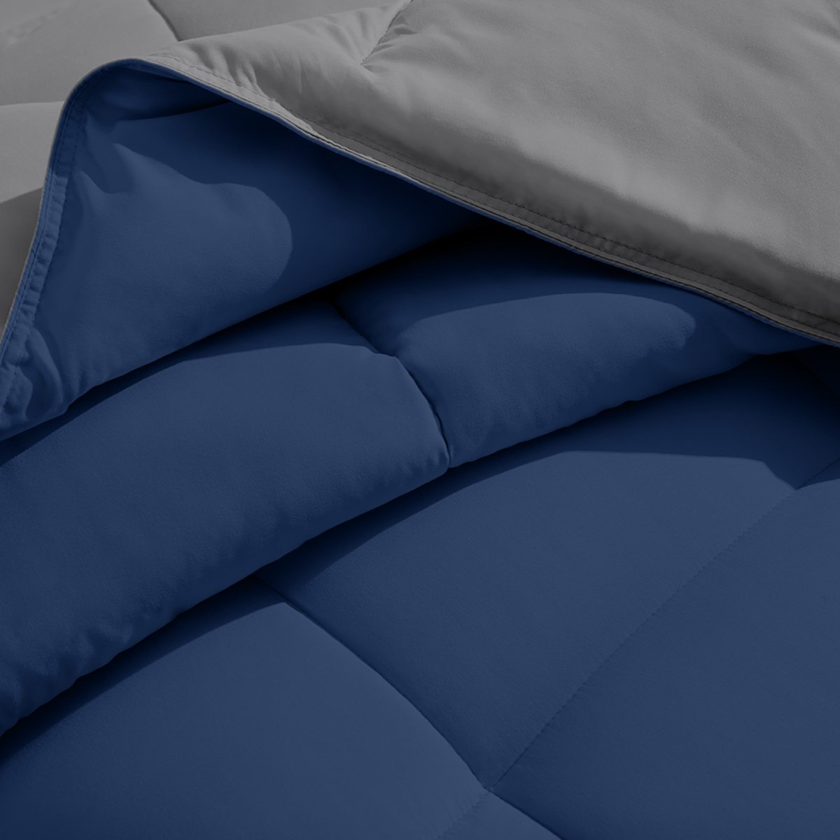 Close-up of a comforter with a soft texture