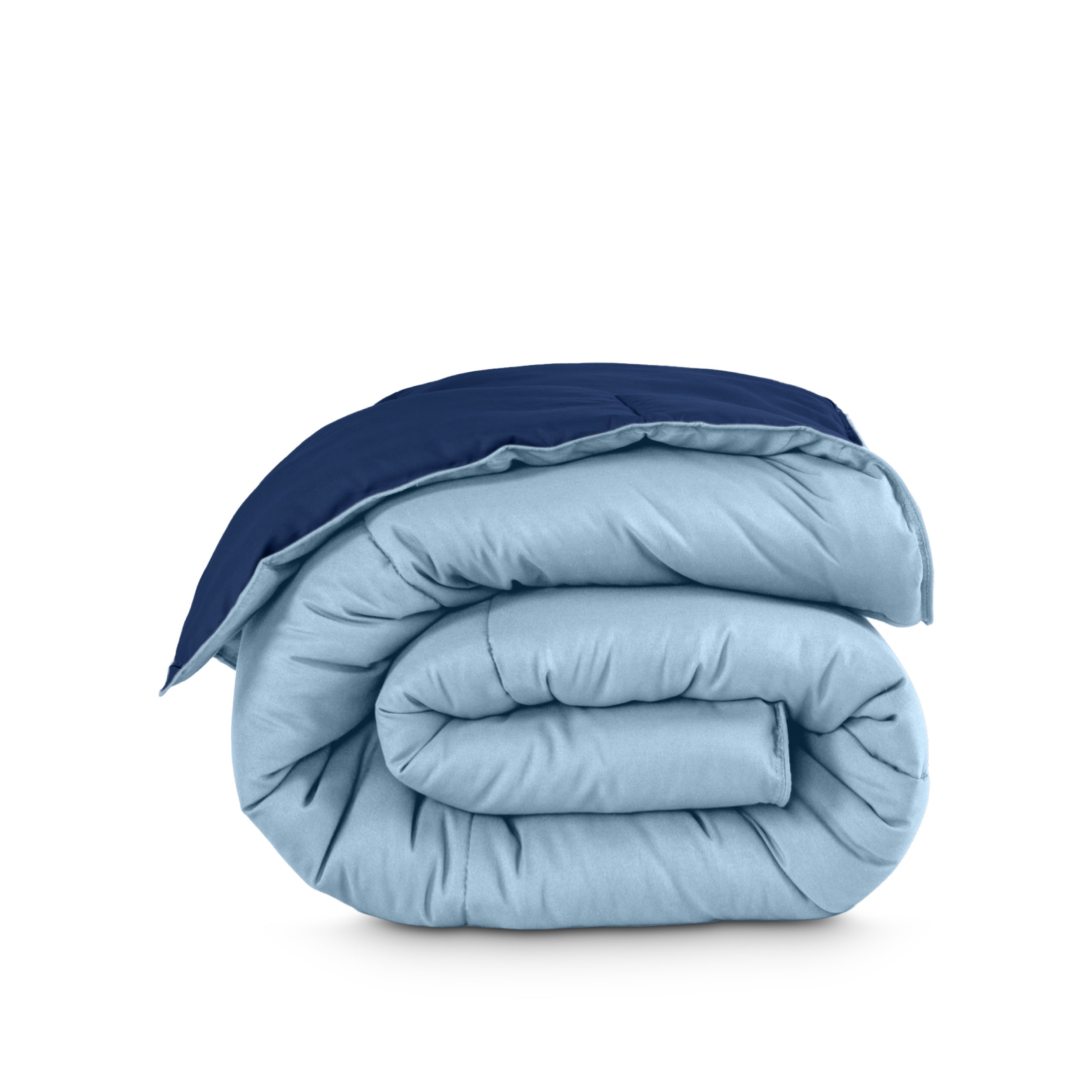 Reversible comforter folded