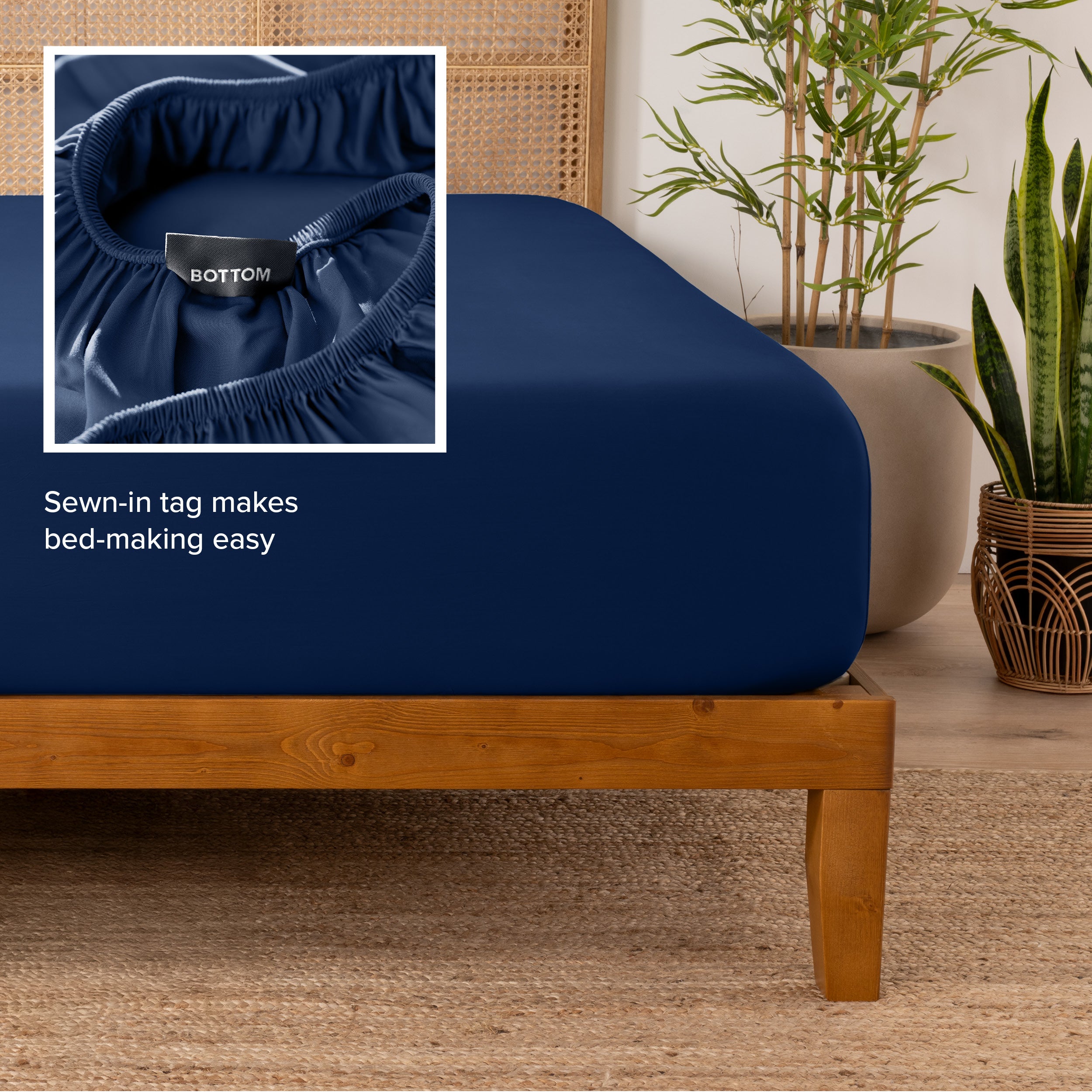 Rayon From Bamboo Fitted Sheet - Bare Home