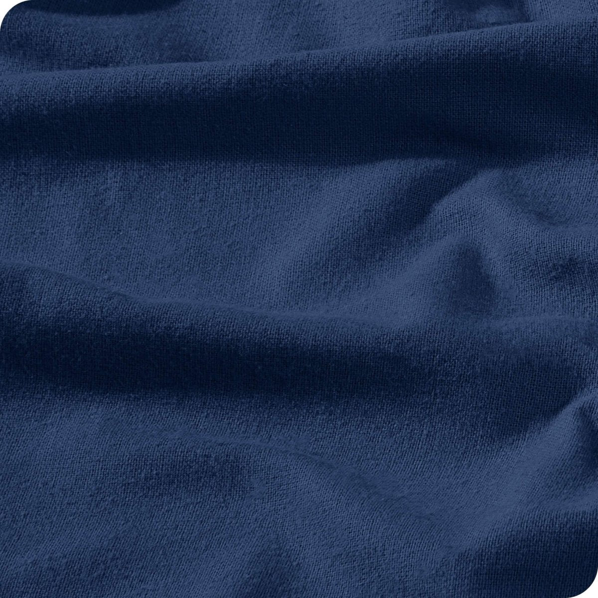 Close up of the flannel duvet cover fabric