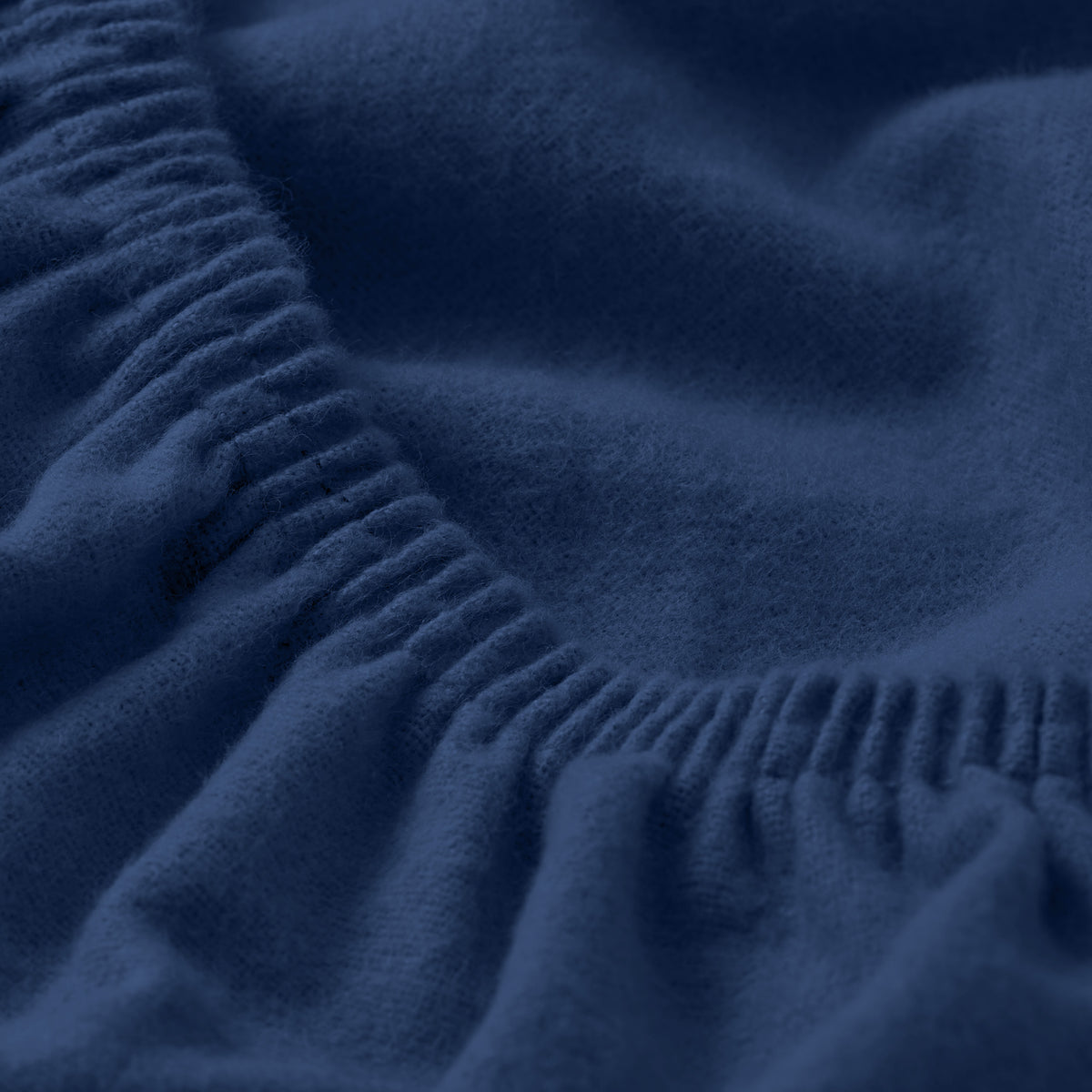 Close up of a flannel fitted sheet.