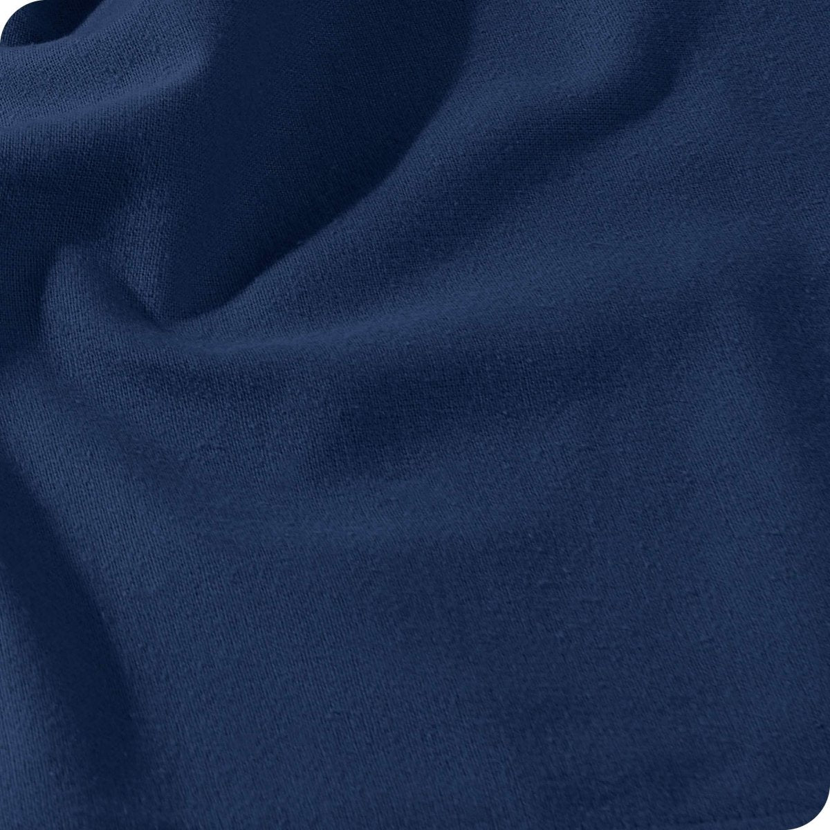 Close up of the flannel fitted sheet material
