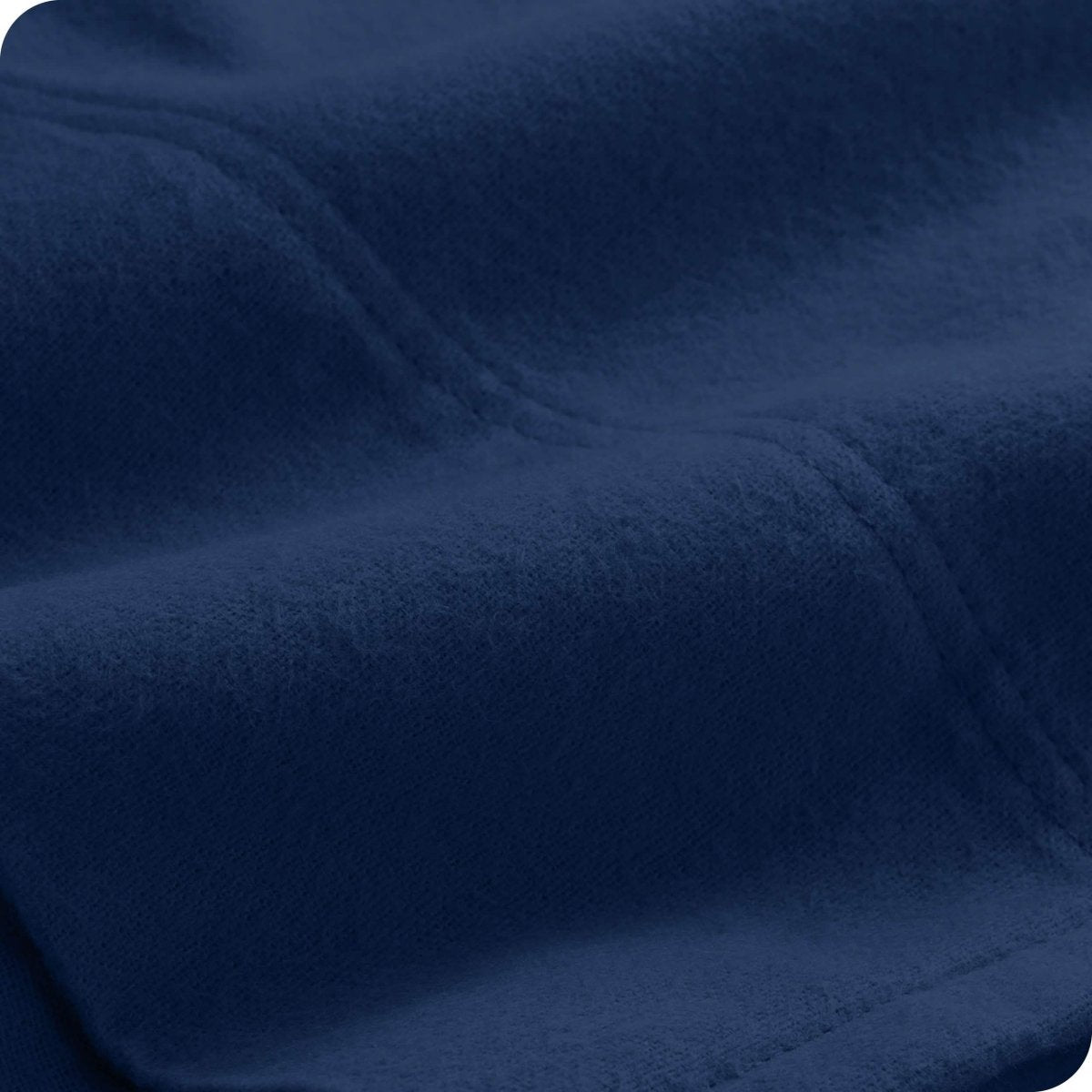 Close up of the flannel pillowcase fabric