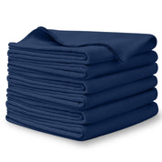 A stack of flannel receiving blankets