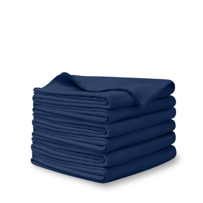A stack of flannel receiving blankets