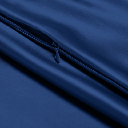 Close-up of pillowcase with zipper closure