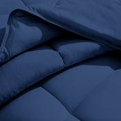 Close-up of a microfiber duvet insert
