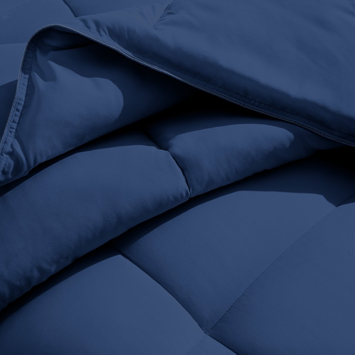 Close-up of a microfiber duvet insert