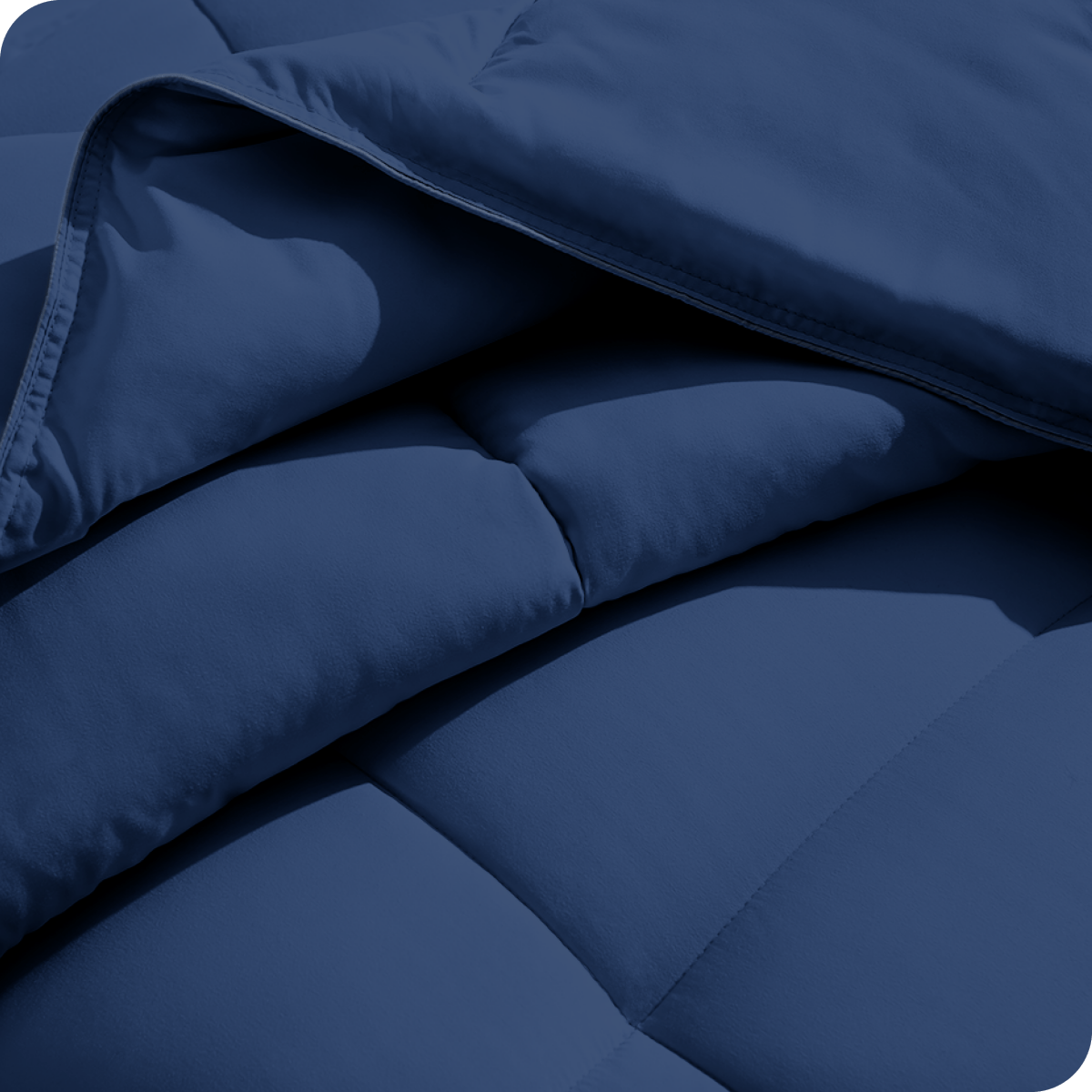 Close up showing the texture and stitching of the duvet insert
