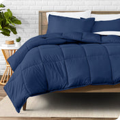 Down Alternative Box Stitch Comforter Set