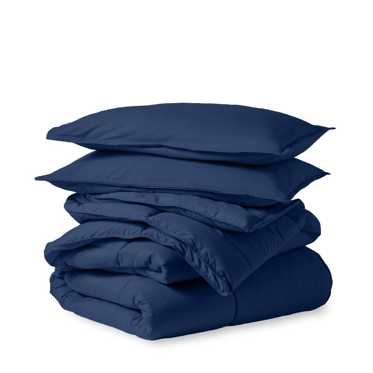 Down Alternative Box Stitch Comforter Set - Oversized Queen
