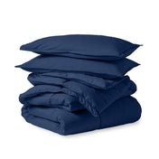 Comforter set folded and stacked