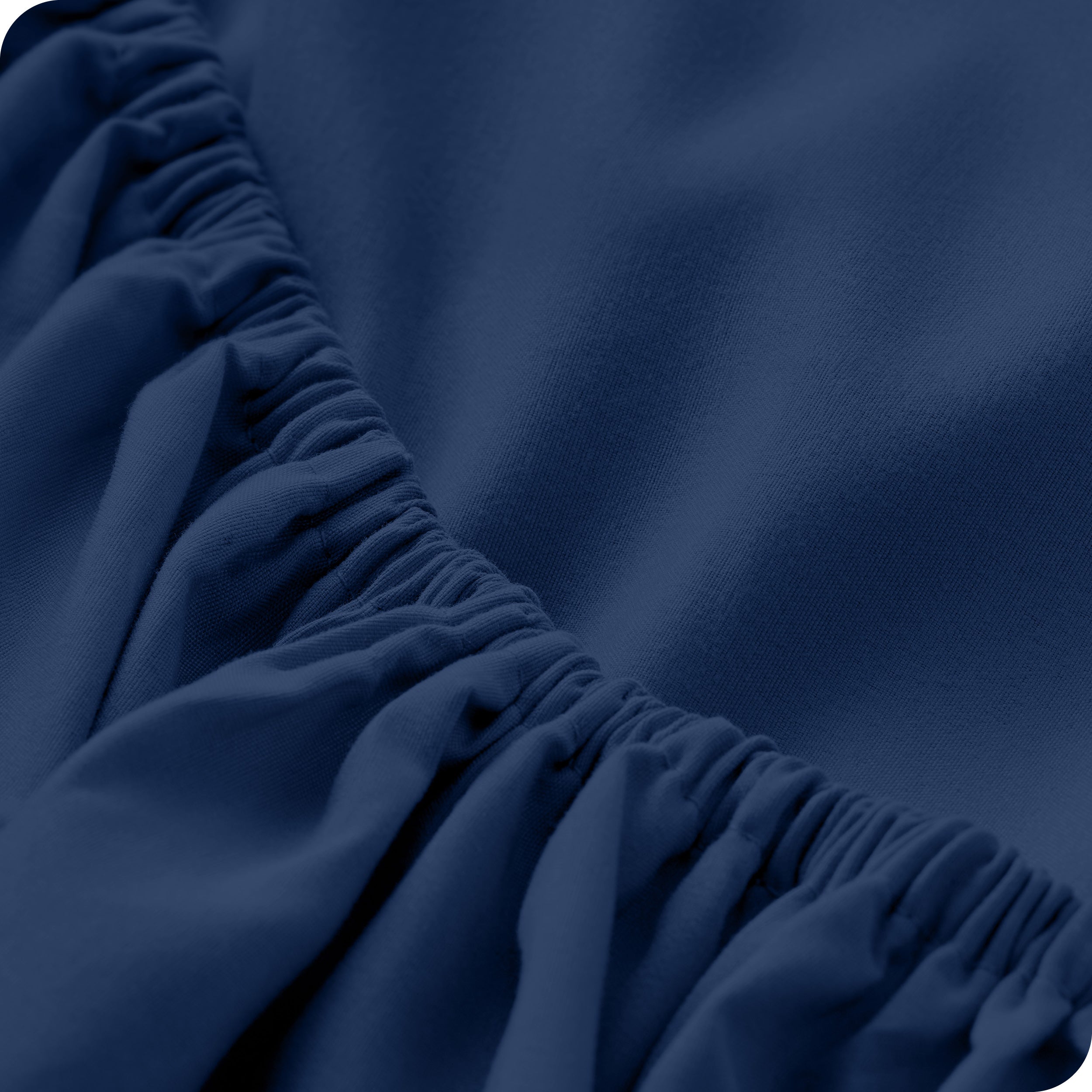 Close-up of fitted sheet