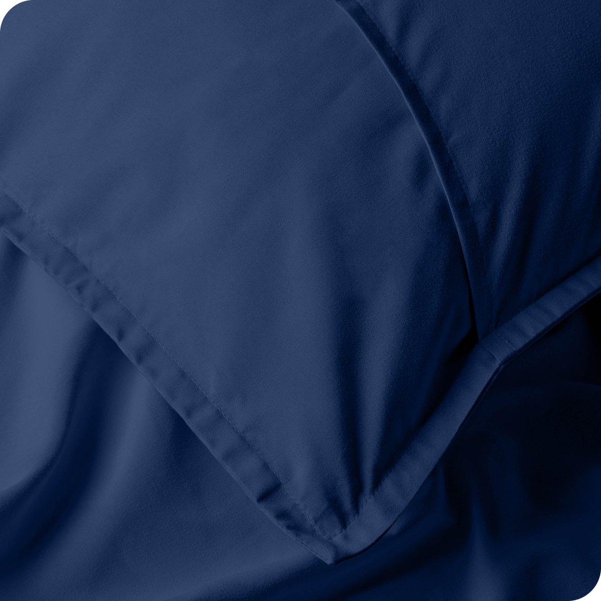 Close-up of back of a pillow sham