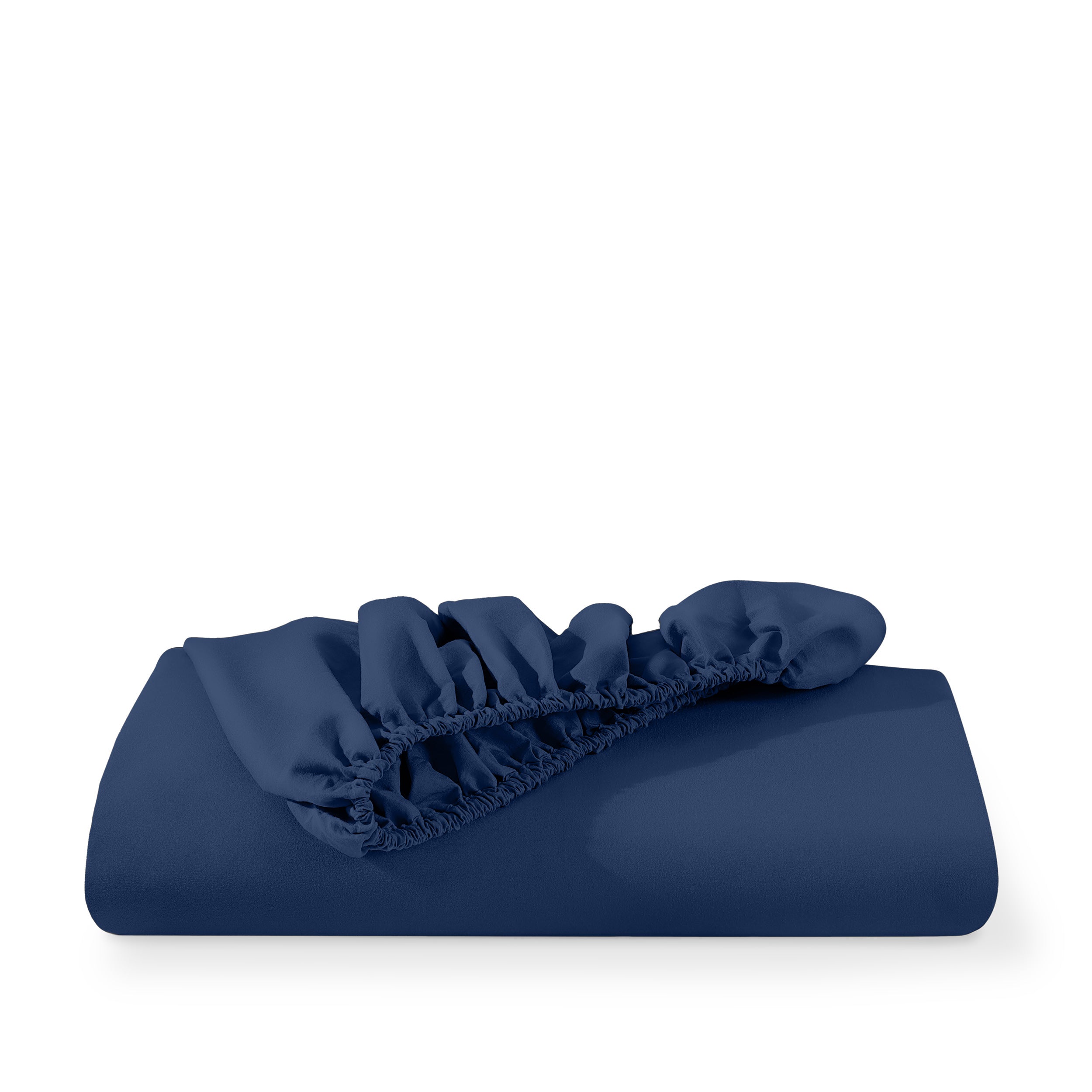 Microfiber fitted sheet folded