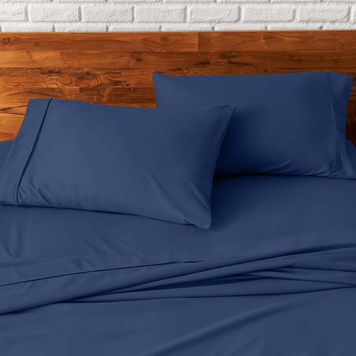 Close up of pillowcases on a bed