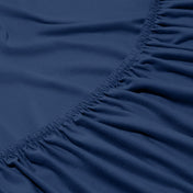Close-up of a fitted sheet with elastic edge