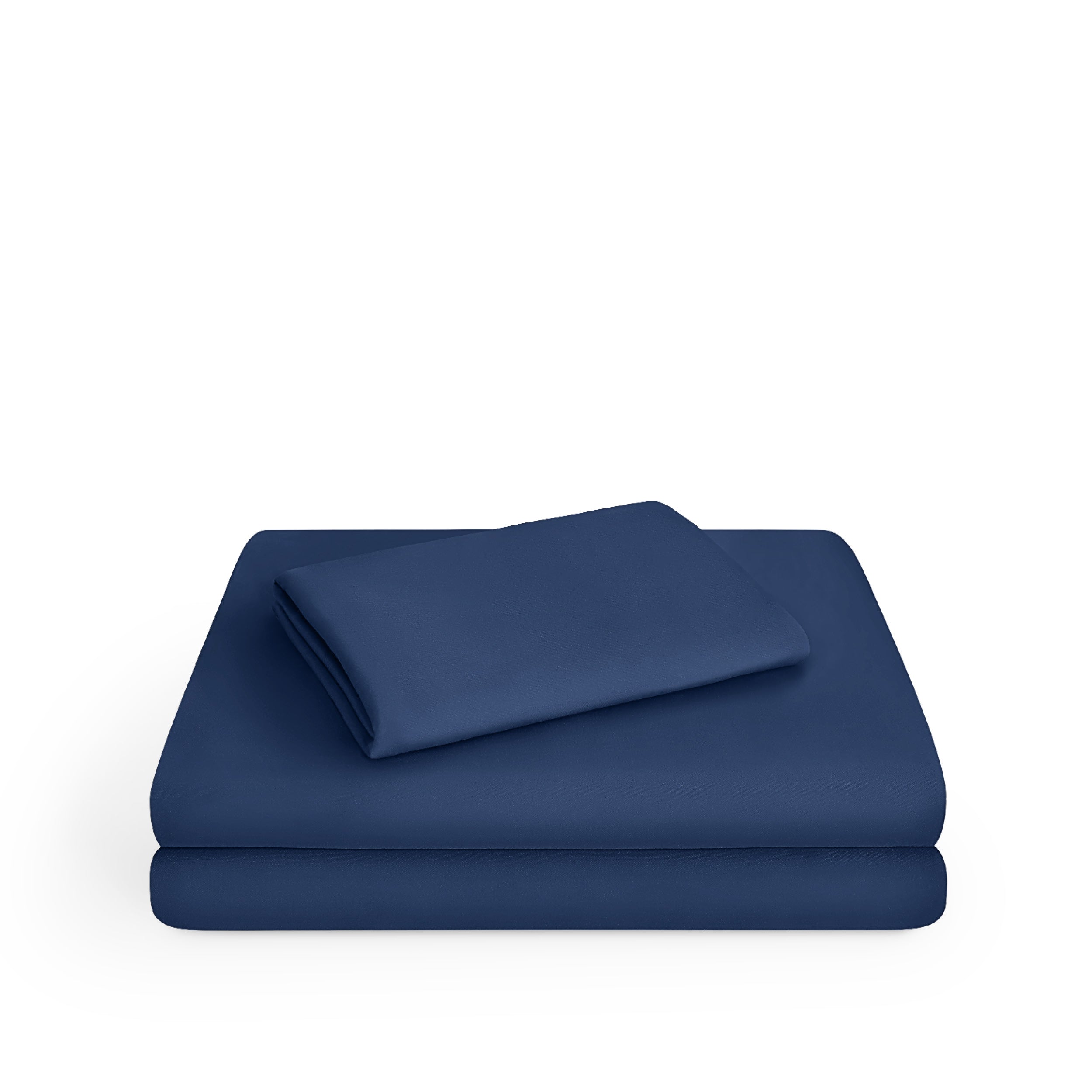Microfiber stretch sheet set folded