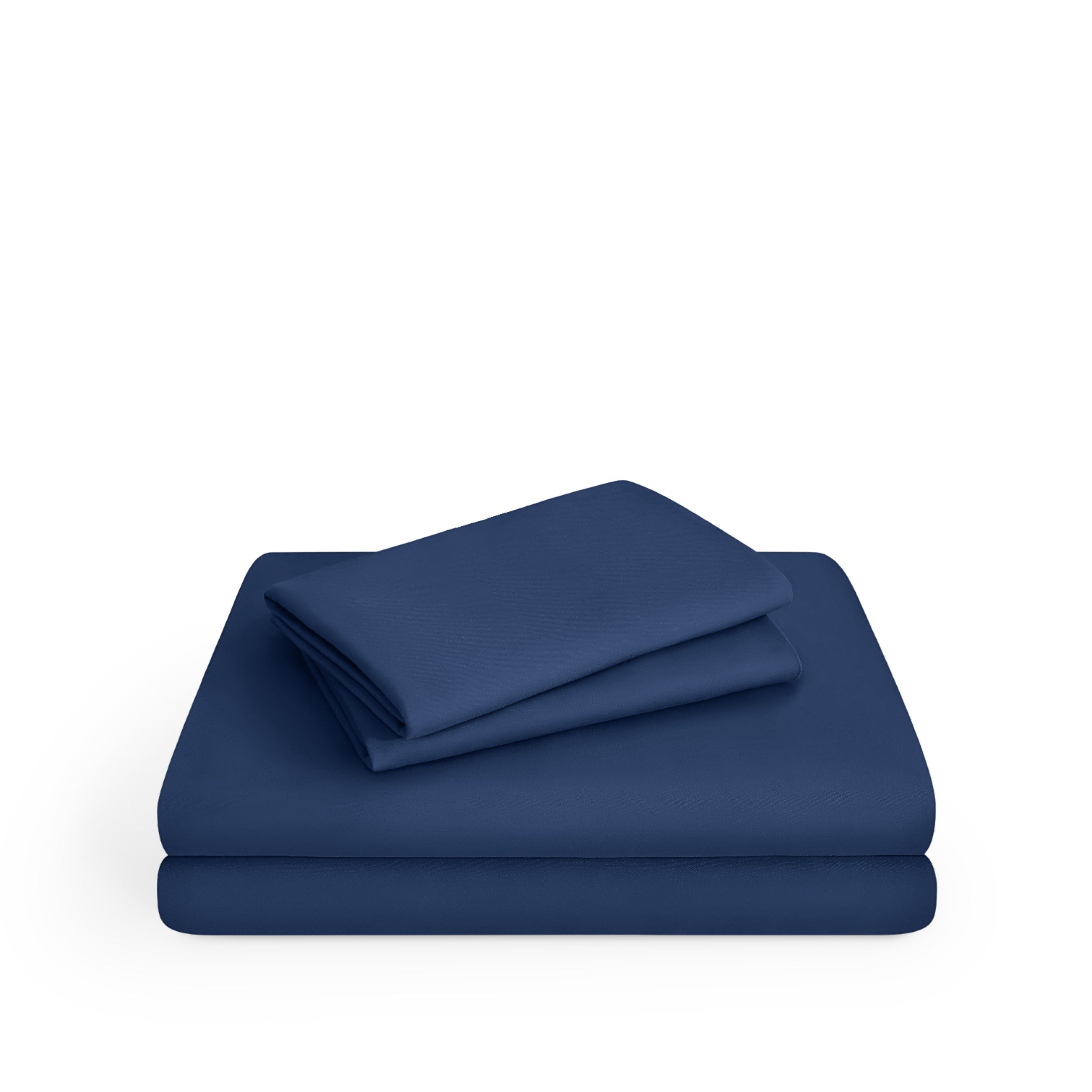 Microfiber stretch sheet set folded