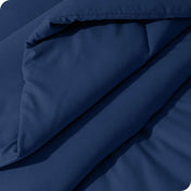 Close up of the track stitch comforter set