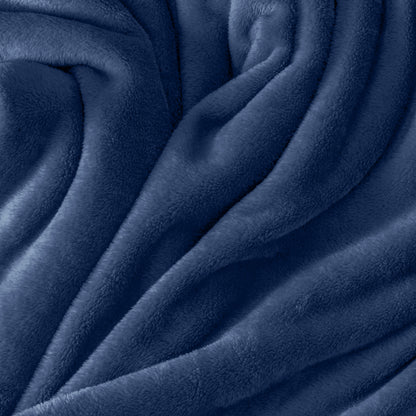 Close up of the soft textured microplush blanket