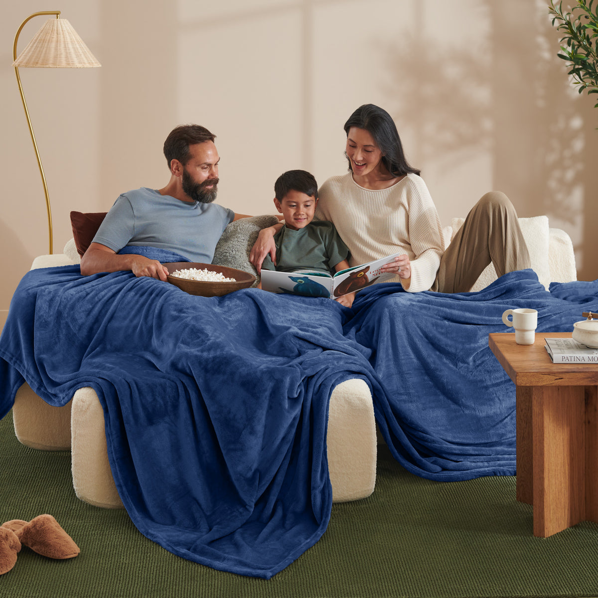 Giant microplush blanket