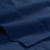 Close-up of organic flannel top sheet
