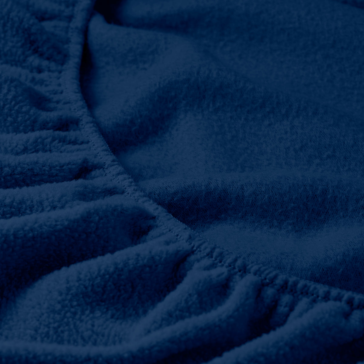Close-up of fleece fitted sheet