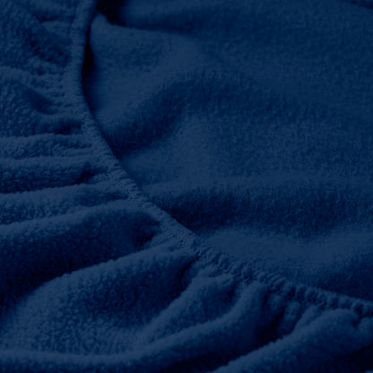 Close-up of fleece fitted sheet