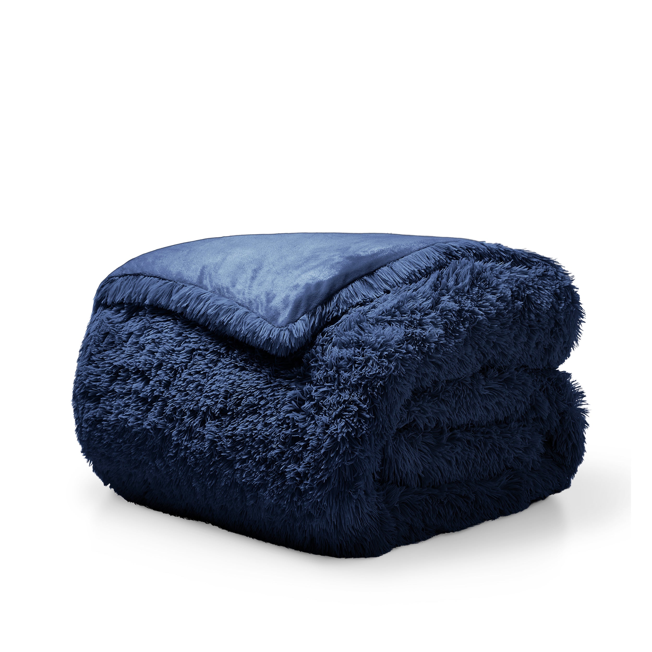 Shaggy duvet folded