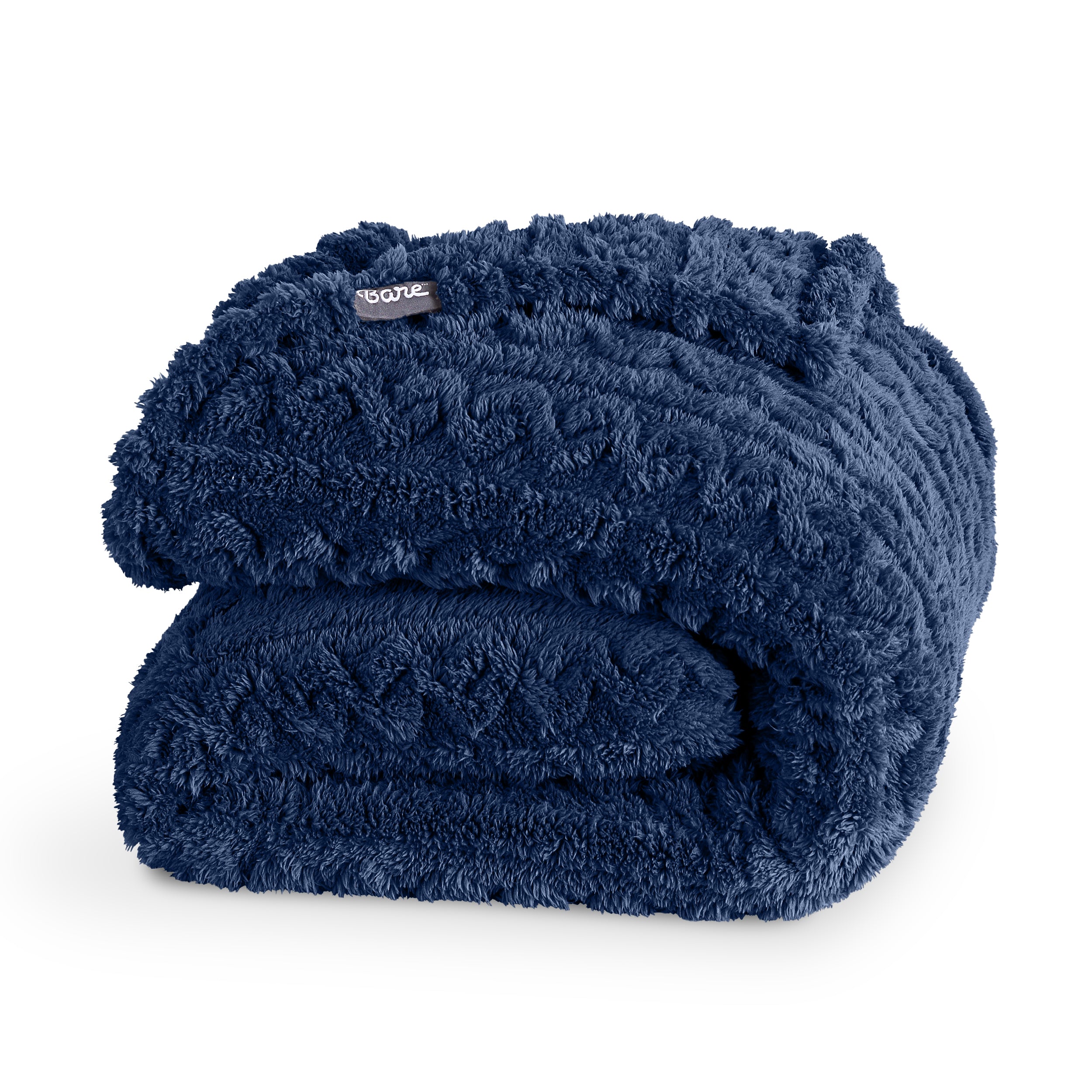 Cable Knit Faux Shearling Blanket