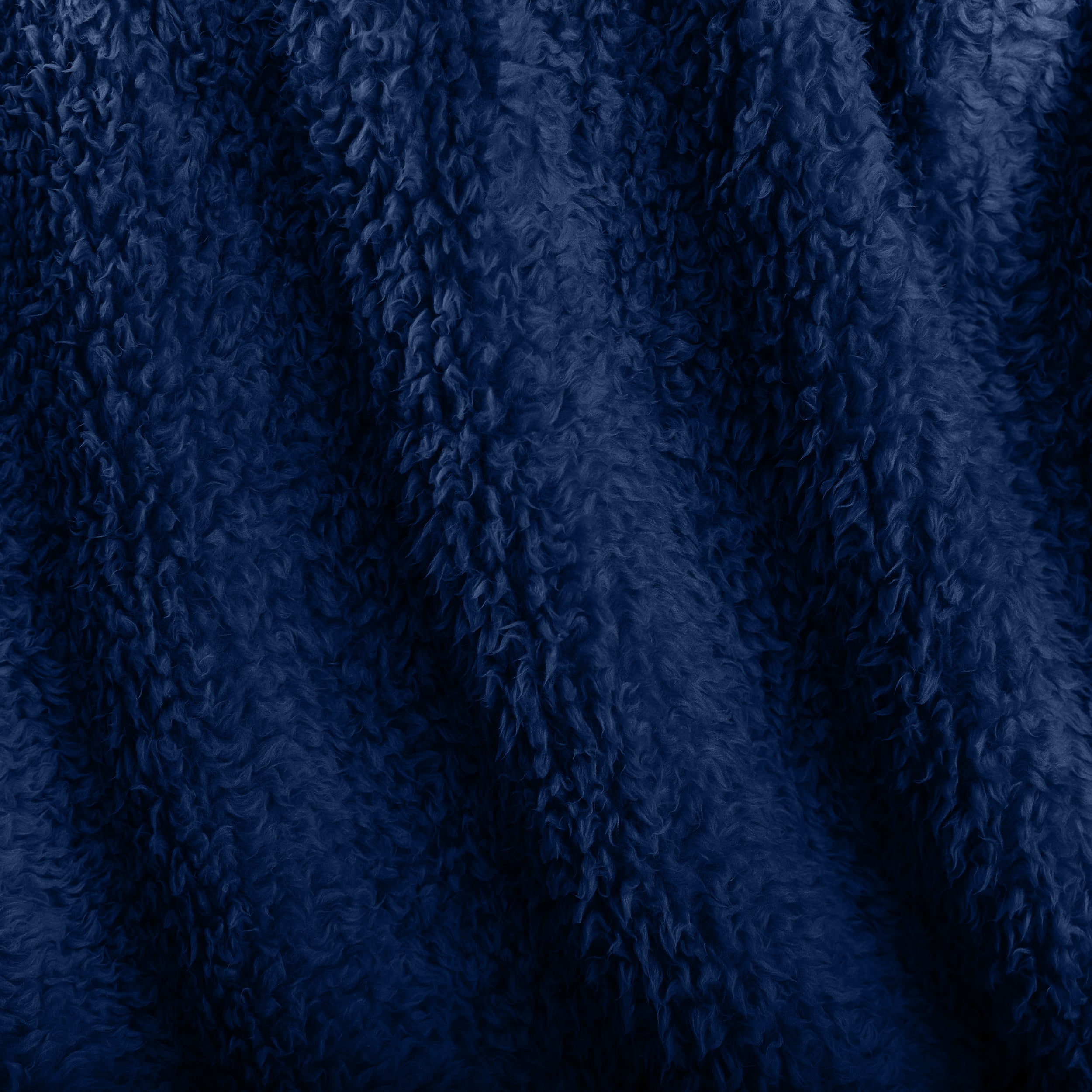 Close up of a sherpa blanket