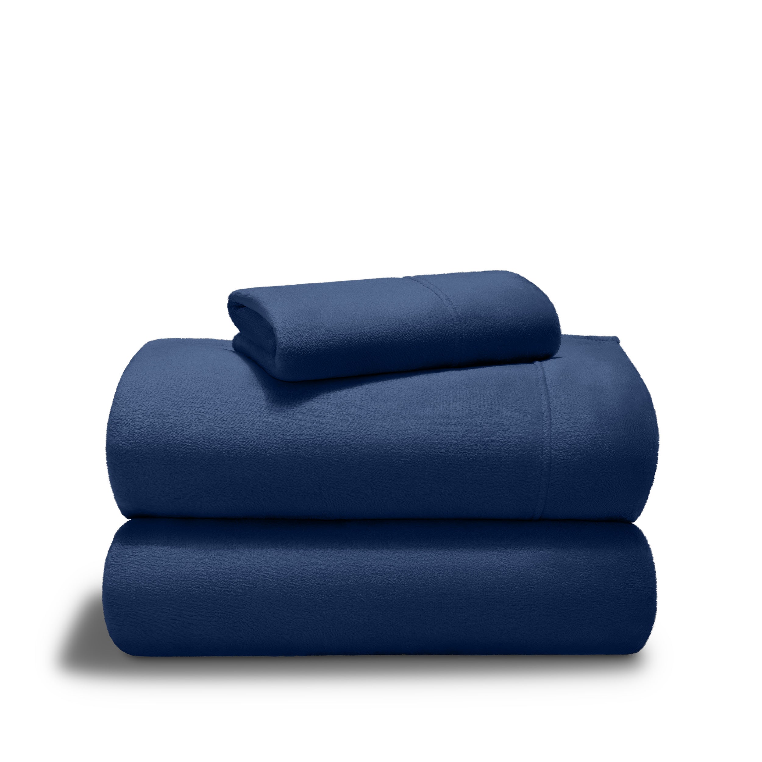 Microplush sheet set stacked
