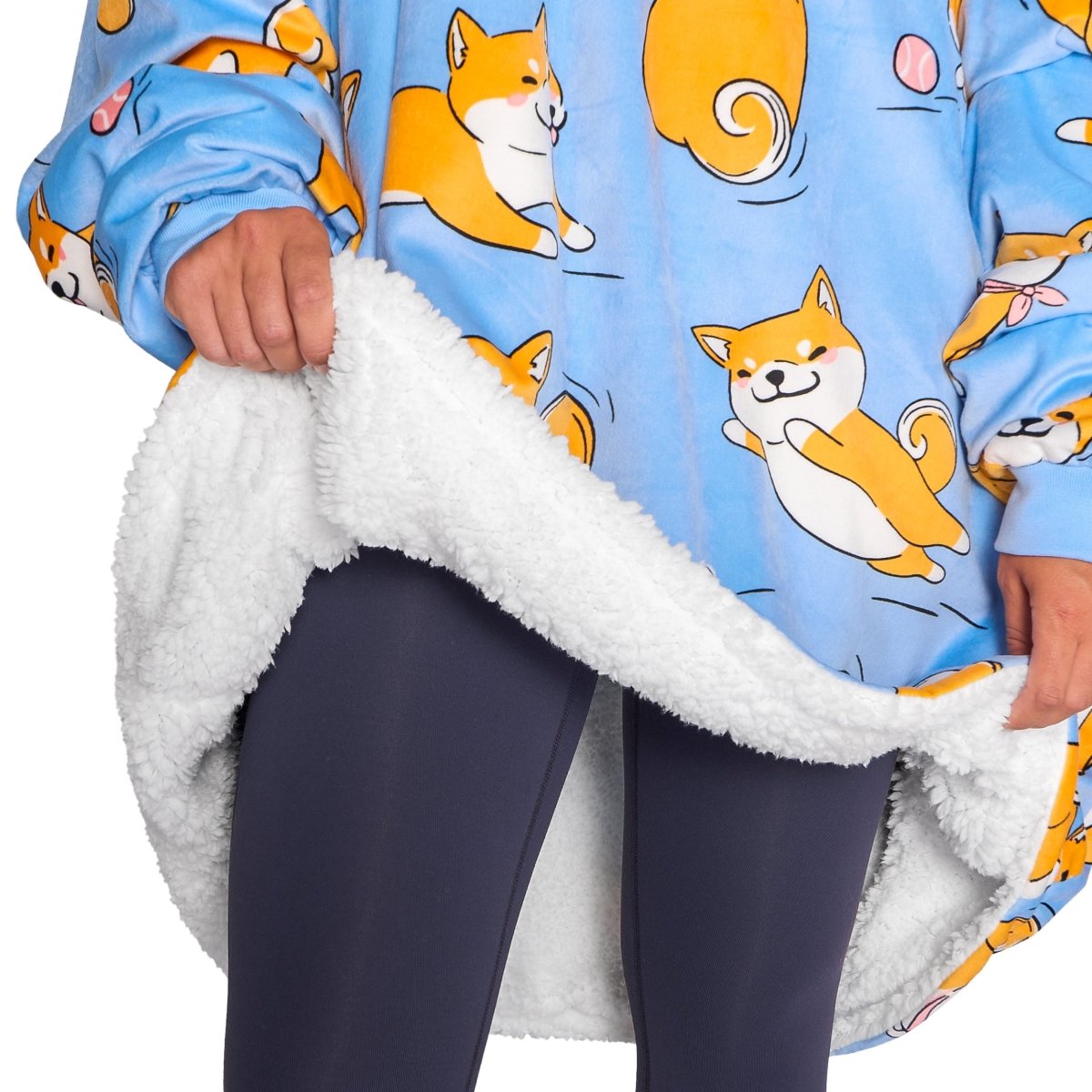Close up of a Bare Home wearable blanket