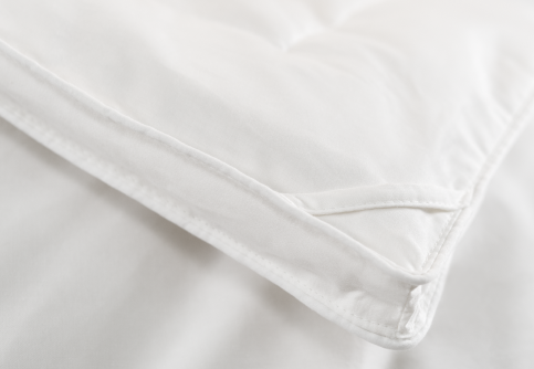 Closeup of Down Comforter fabric card texture