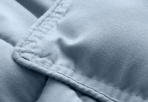 Closeup of Down Alternative Comforter fabric card texture