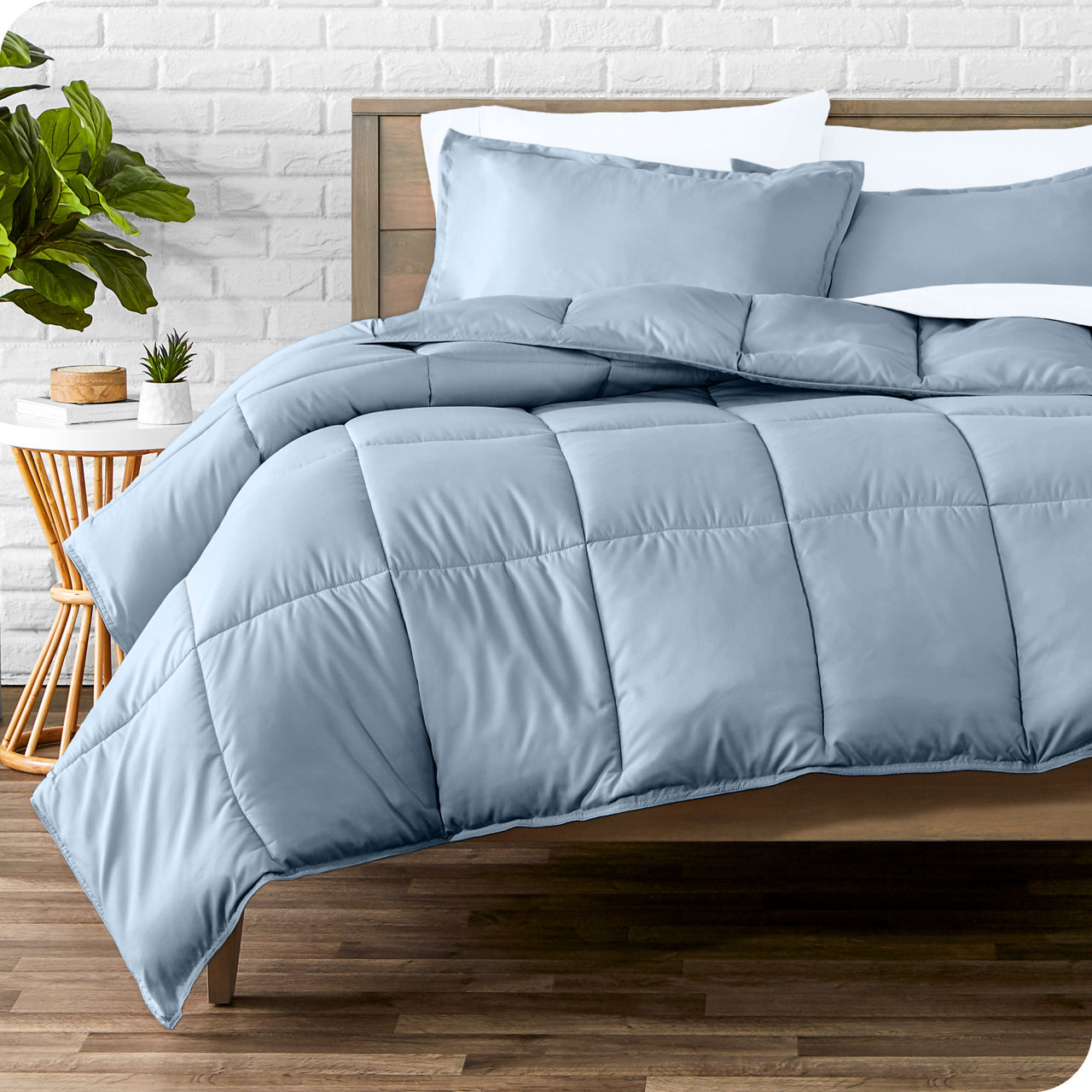 Go Back to School ! Buy One Natural Comfort Down Alternative Comforter Get  One Same Color Microfiber Sheet Sets Free!