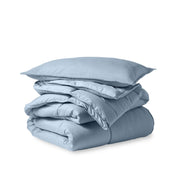 Comforter set folded and stacked