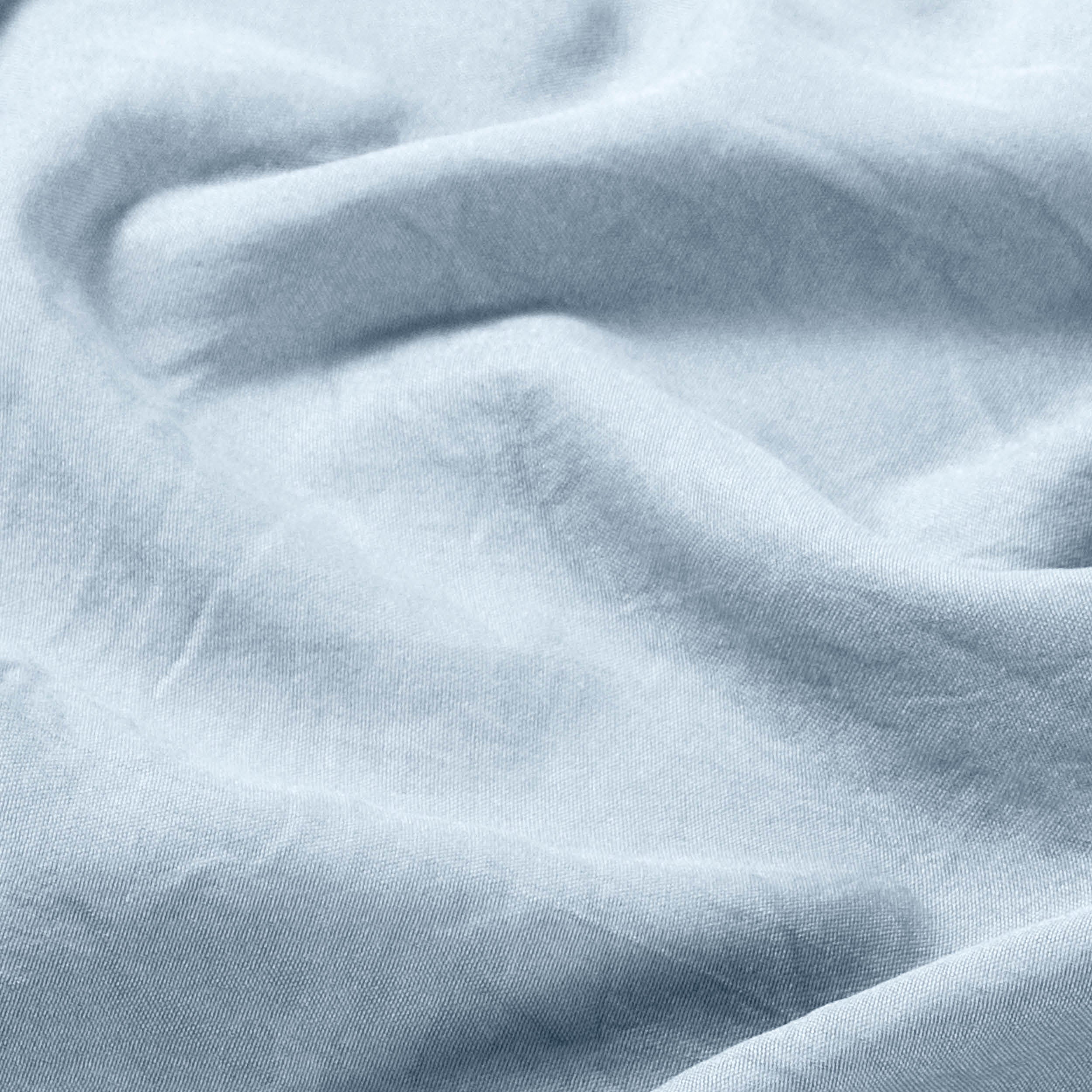 Close-up of washed fabric with visible texture